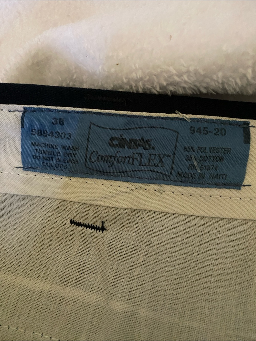 Men's Blue Cintas Work Pants 38x30 - Picture 3 of 4